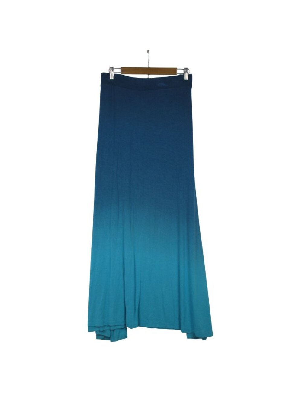 Lane Bryant Blue Ombre Maxi A-Line Skirt Size 3X 22/24 Summer Boho Festival